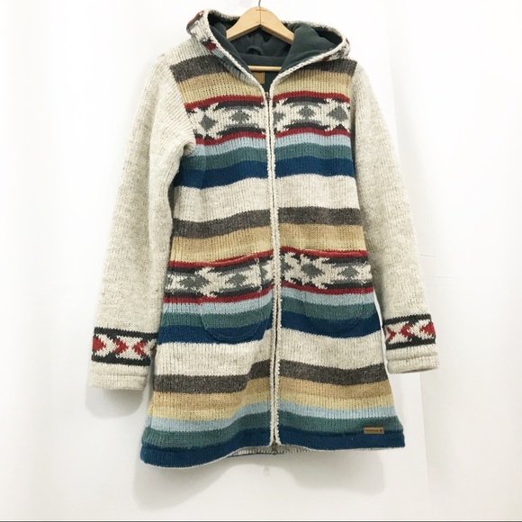 Laundromat Wool Sweater Coat Fleece Lined Laundromat Wool Sweater Coat Fleece Lined